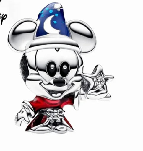 Wizard mouse 925 silver charm