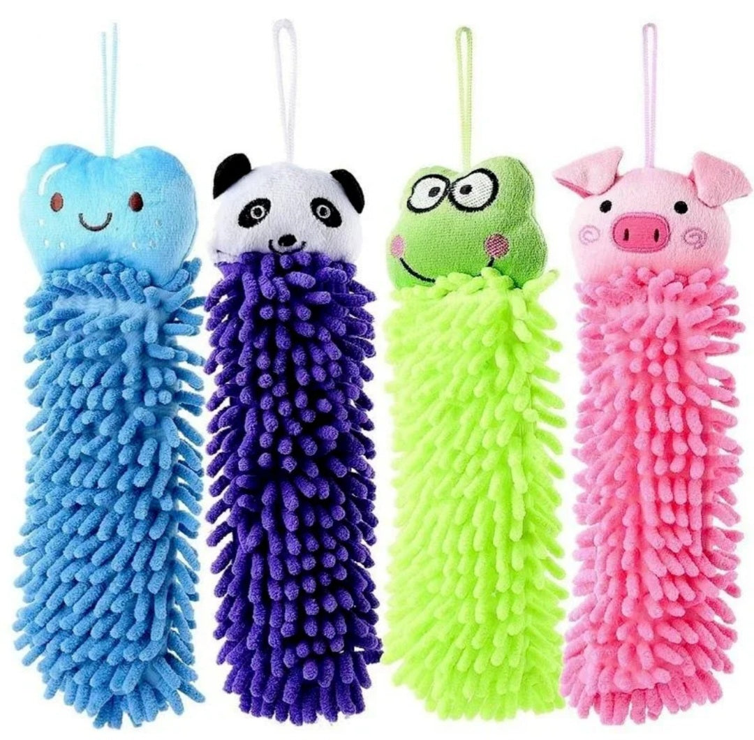 Animal hanging bath towel