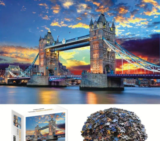 1000pcs London Tower Bridge Puzzle