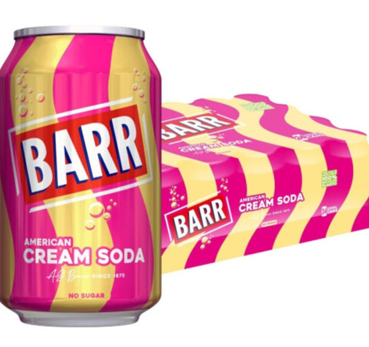 BARR American Cream Soda, 24 x 330 ml
