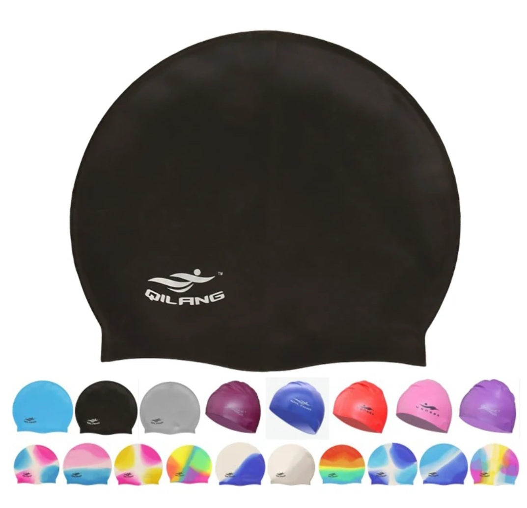 Silicone swim cap
