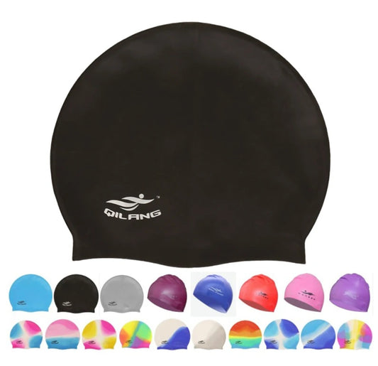 Silicone swim cap