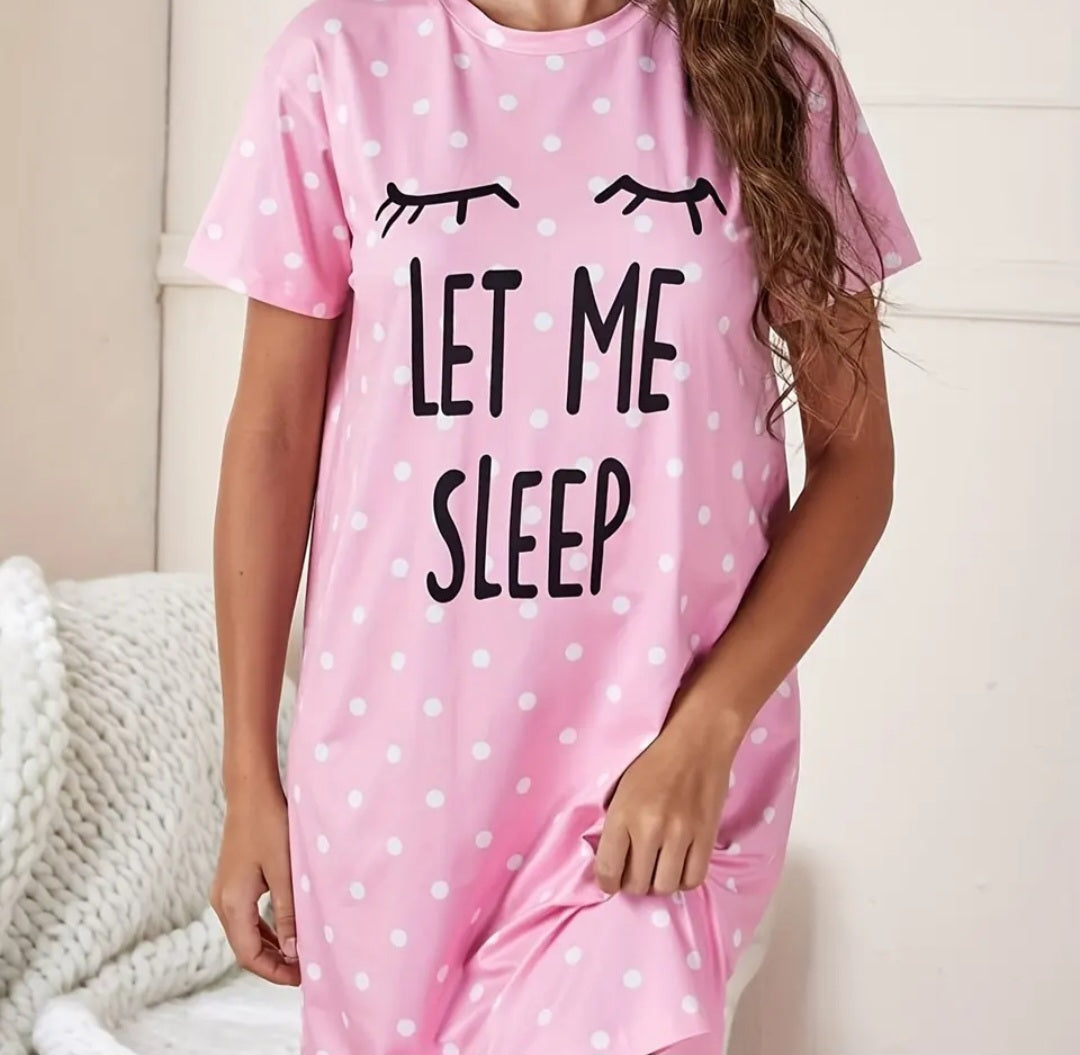 Plus size let me sleep nightdress
