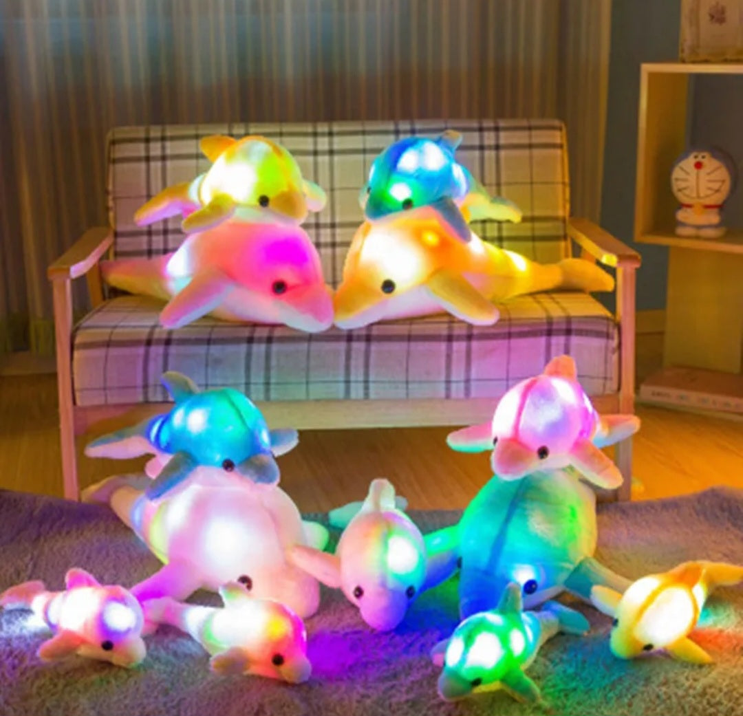 Light up dolphin plush