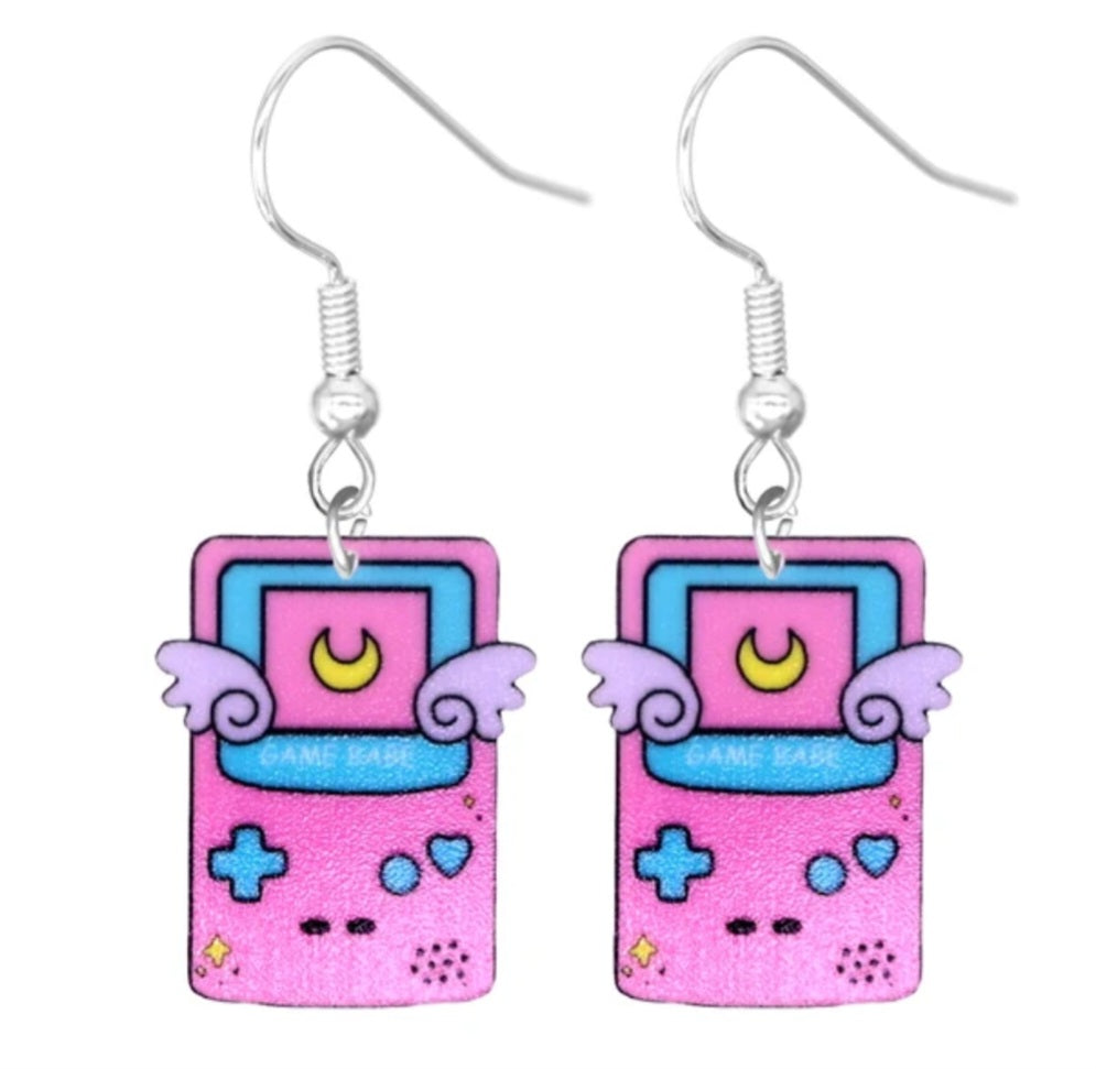 Game console earrings