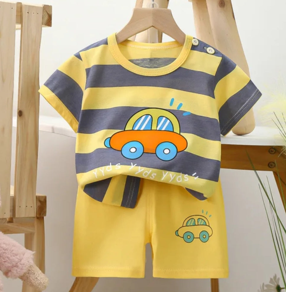 Kids summer shorts set