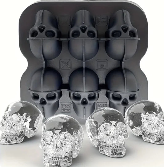 Skull silicone ice tray