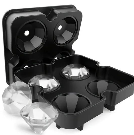 Diamond silicone ice tray
