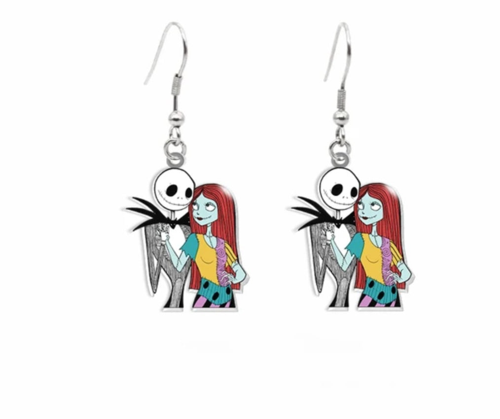 Jack & Sally dangle earrings