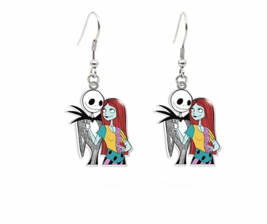 Jack & Sally dangle earrings