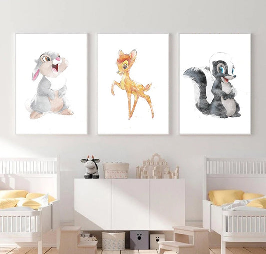 Watercolour wall art