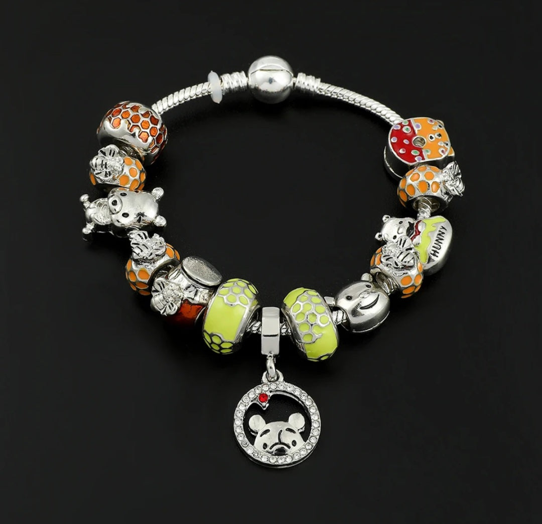 Pooh charm bracelet