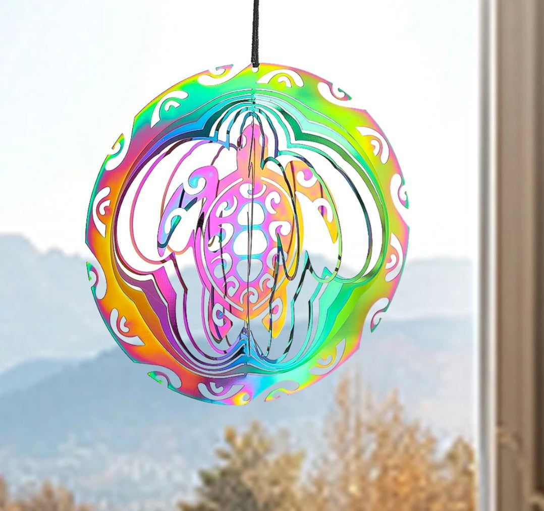 Sea turtle wind spinner