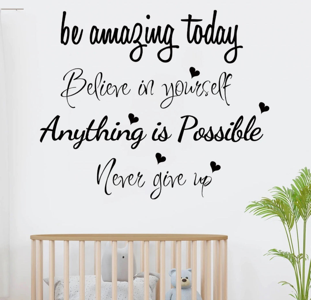 Believe in yourself wall art