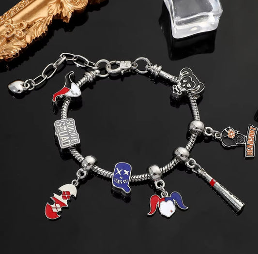S squad charm bracelet