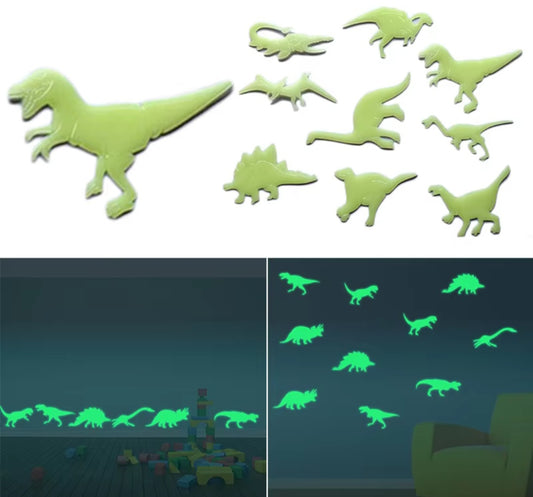 Glow in the dark Dino stickers