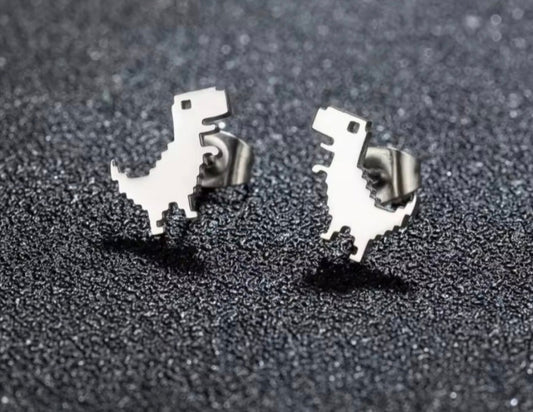 Dinosaur stud earrings