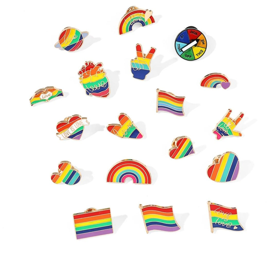 Enamel pride pins