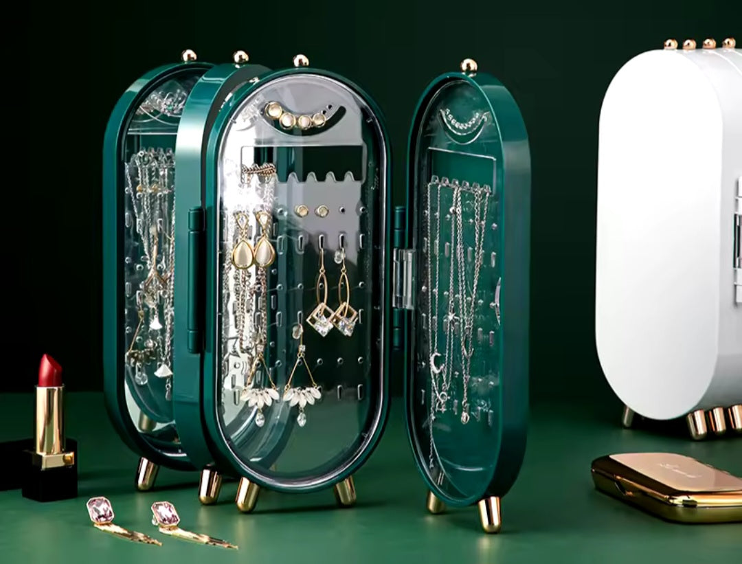Folding jewellery box