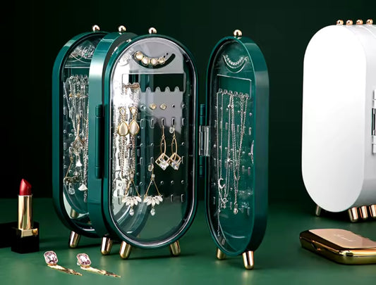 Folding jewellery box