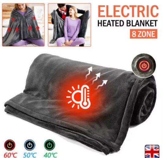 Electric heated throw