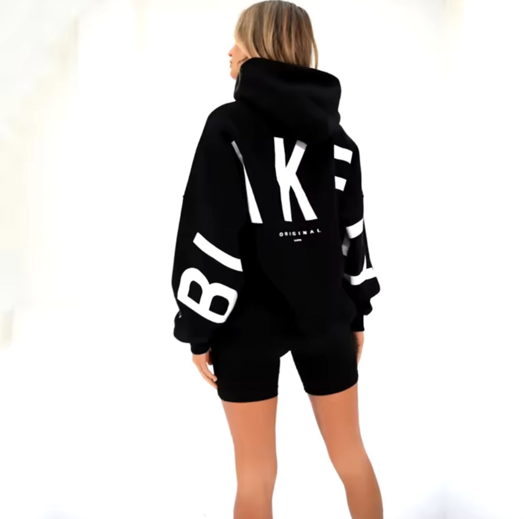 Ladies letter print hoodie