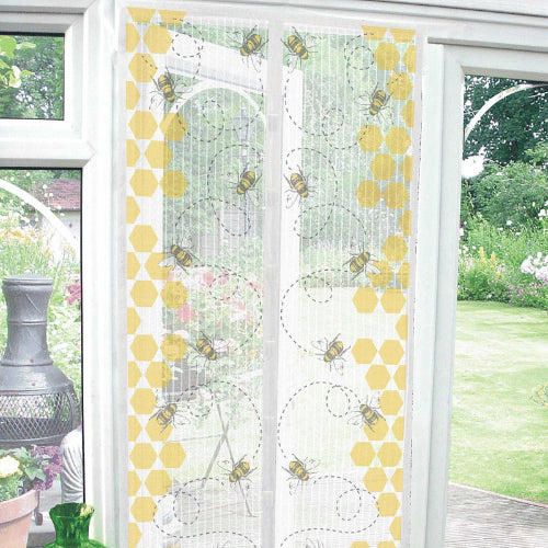 BUSY BEE DESIGN MAGNETIC INSECT GUARD DOOR SCREEN CURTAINS