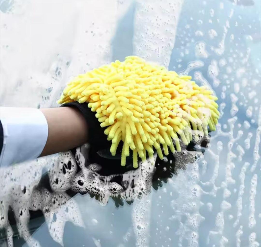 Microfiber wash mitt