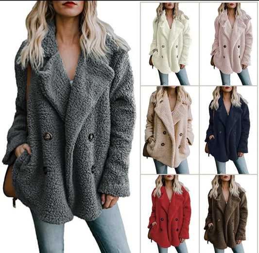 Womens faux fur coat
