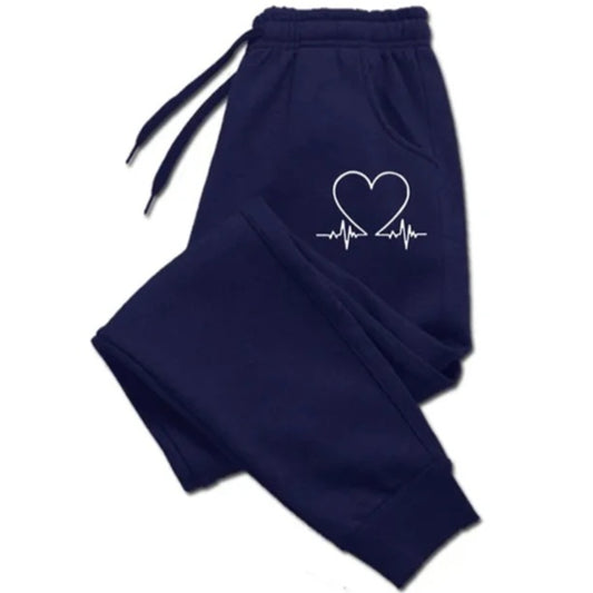 Heart printed sweatpants