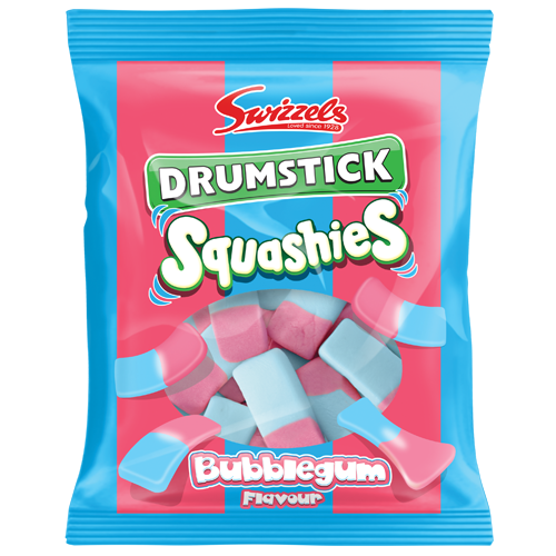 Swizzels Drumstick Squashies Bags Bubblegum Flavour 10 x 160g