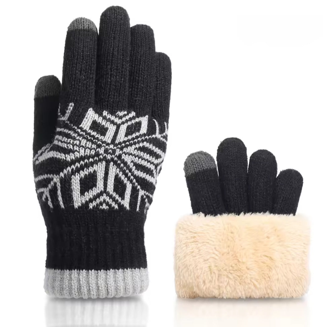 Fluffy gloves