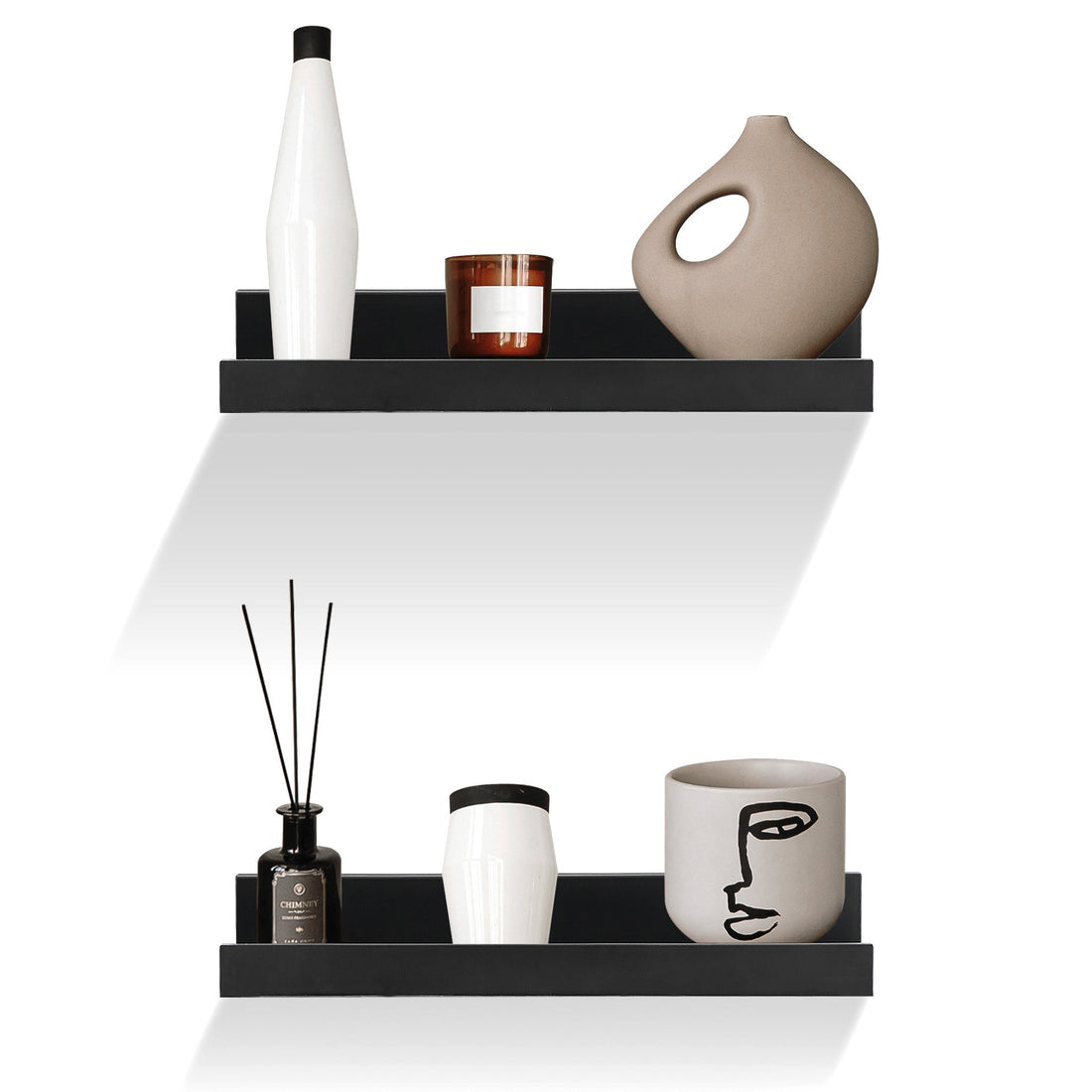 Black Wall Hanging Shelf