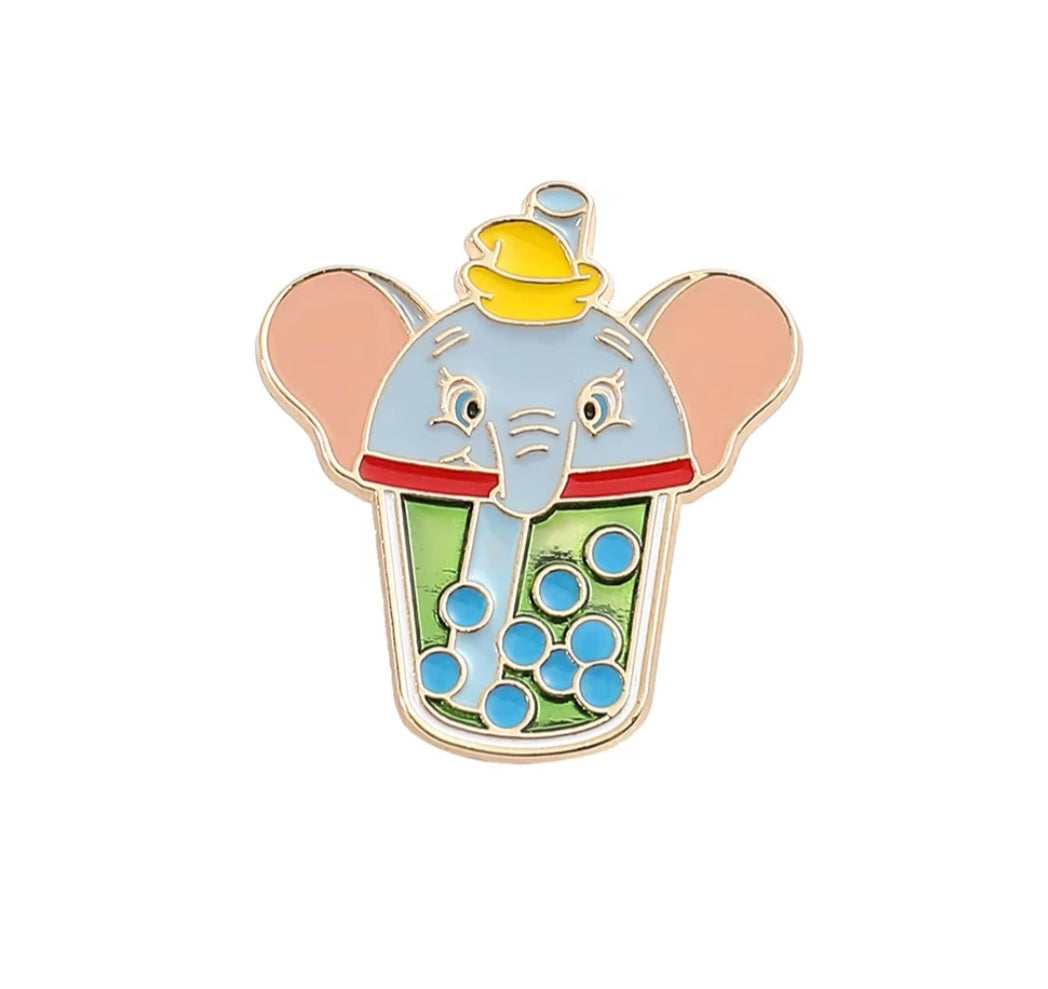 Elephant enamel pin