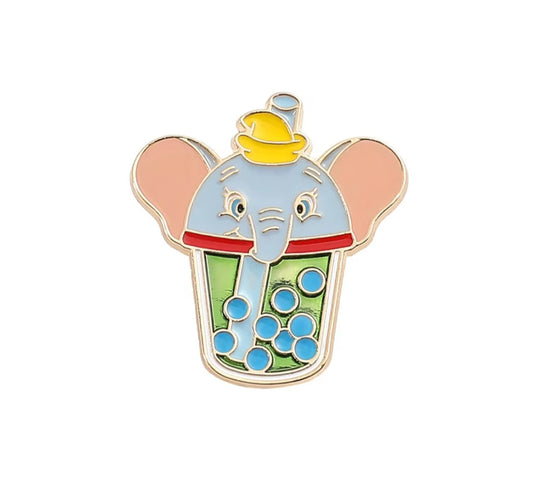 Elephant enamel pin