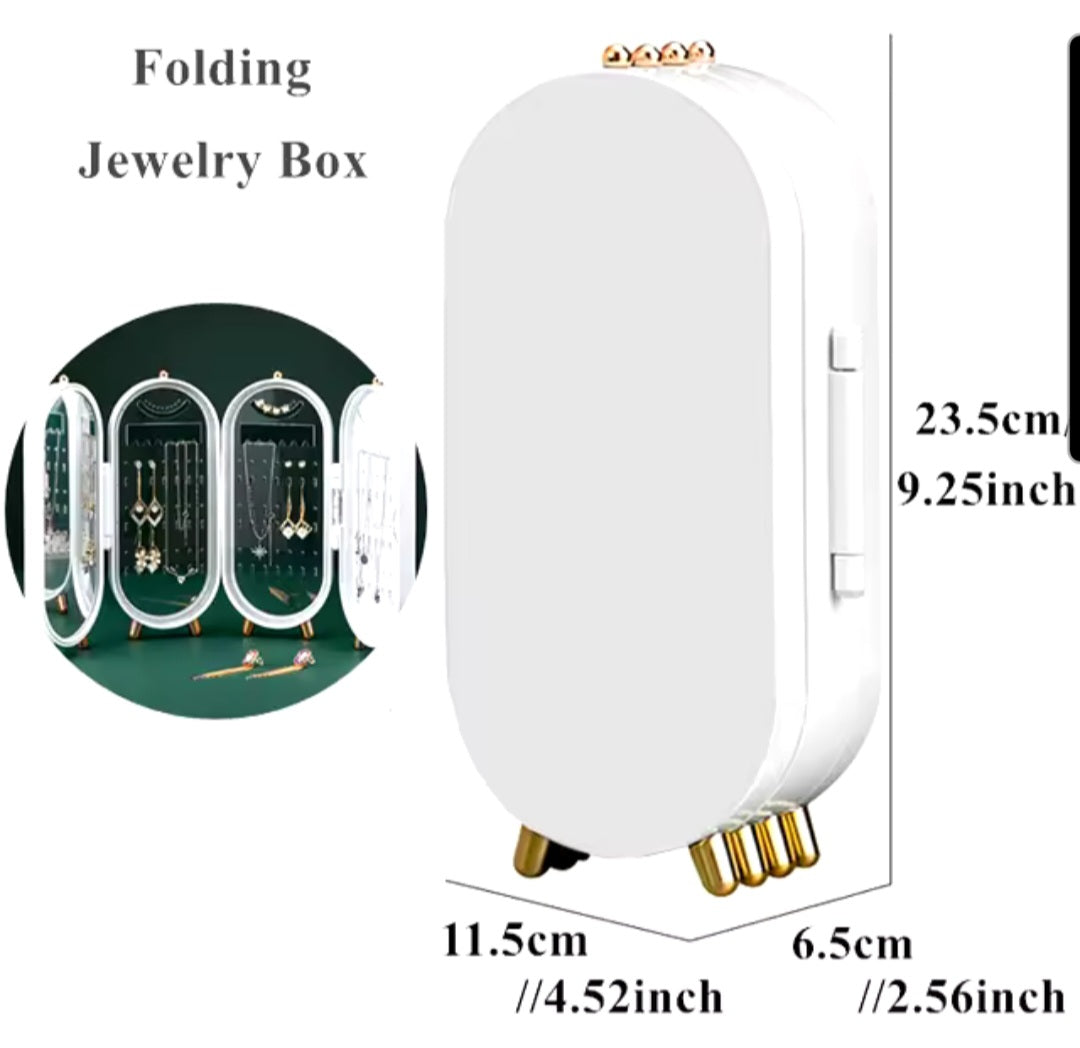 Folding jewellery box