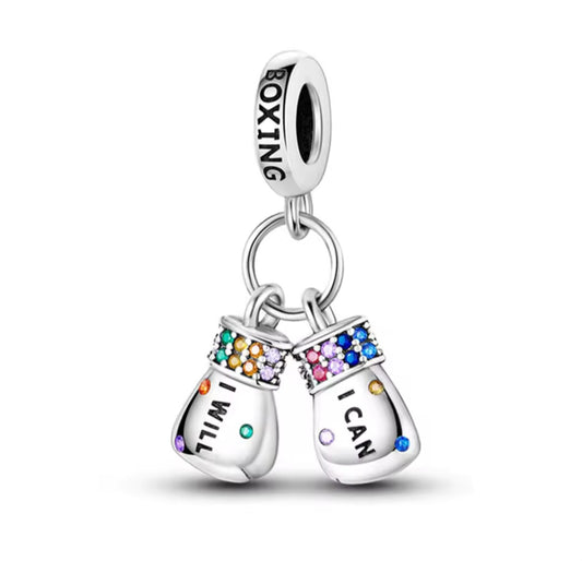 Boxing gloves charm