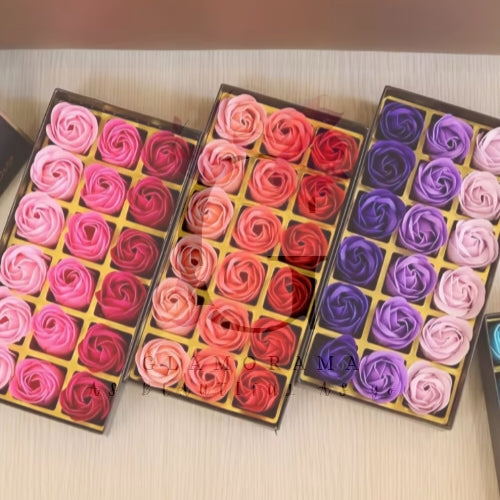 18pc rose soap