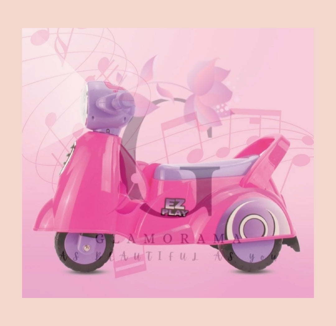 Ride On Pink Bike With Lights And Sounds