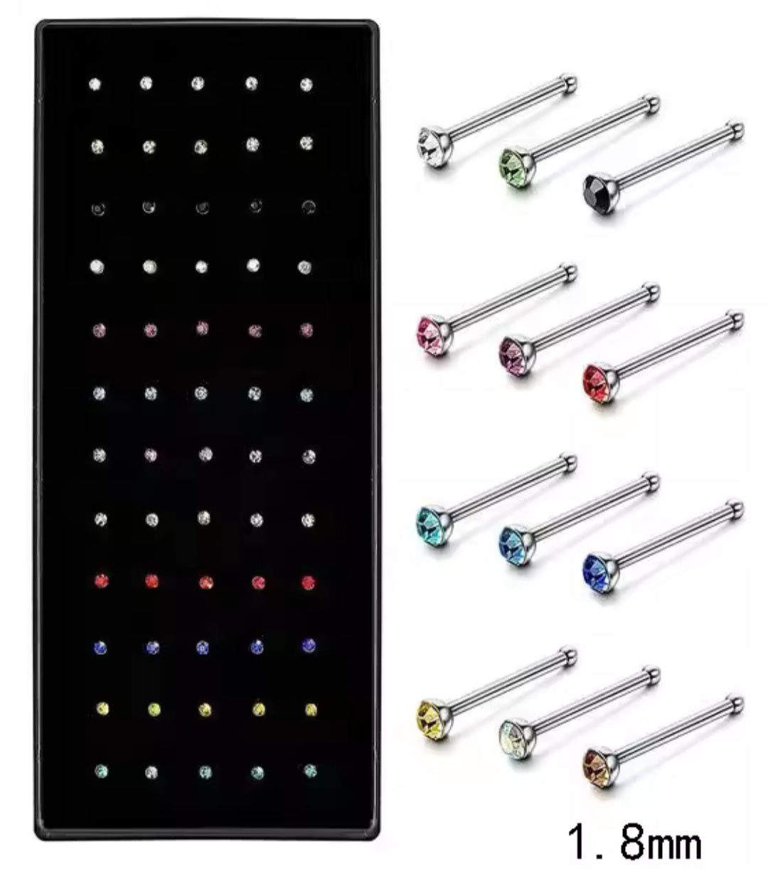 40pc nose studs