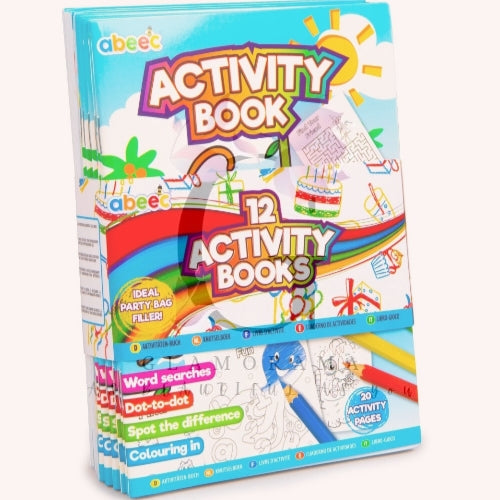 12 mini activity books