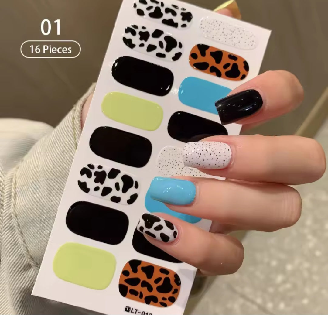 Gel nail stickers