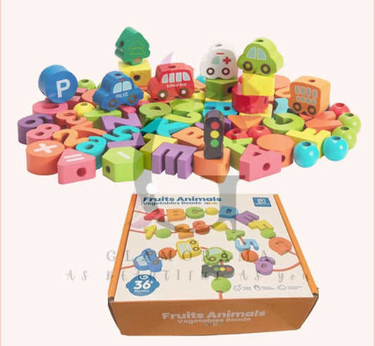 Threading Beads Shape Sorter