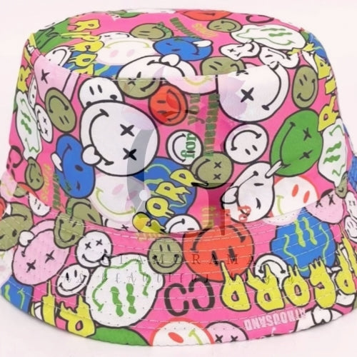 Stickerbomb bucket hat