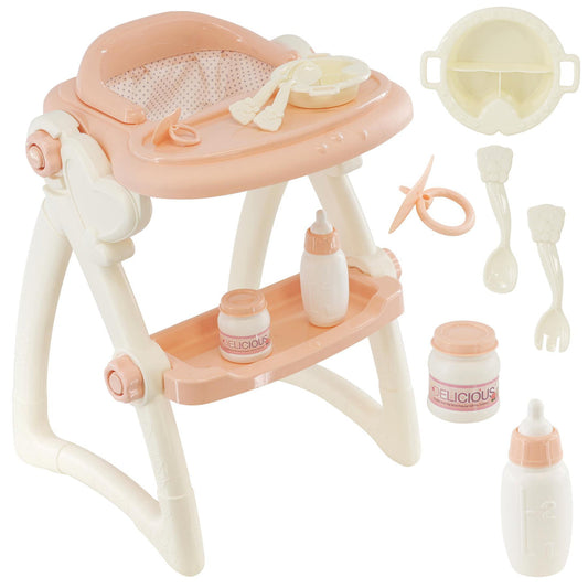 Baby Dolls Feeding High Chair Kids Play Set