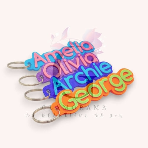Personalized 3D Printed Keychain