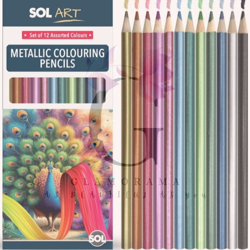 24 metallic pencils