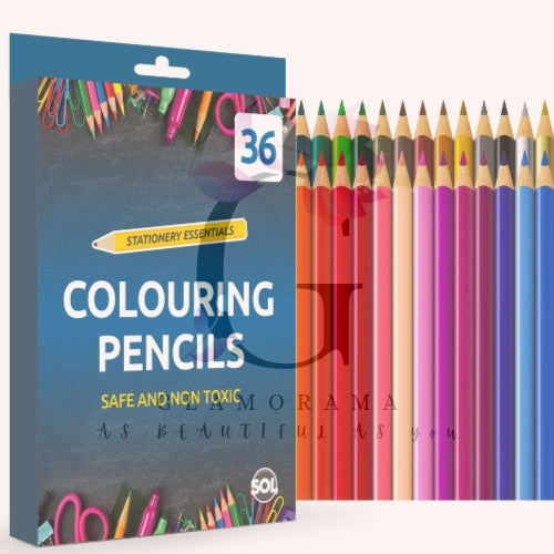 Professional colouring pencils