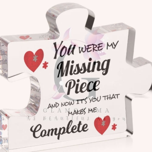 Missing piece acrylic plaque