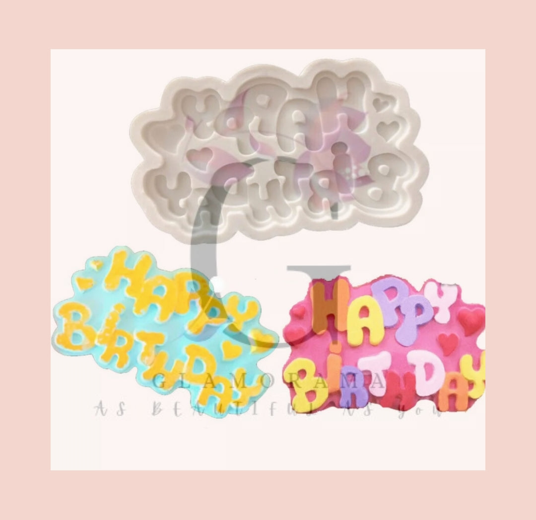 Happy birthday mould